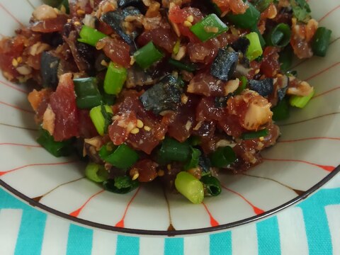 鰹のタタキのなめろう レシピ 作り方 By 1つ 楽天レシピ